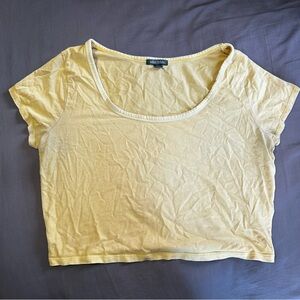 Wild Fable Yellow Crop Top